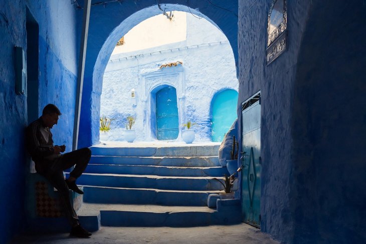 Необычная красота марокканского города Шефшауэн путешествия,Путешествие и отдых