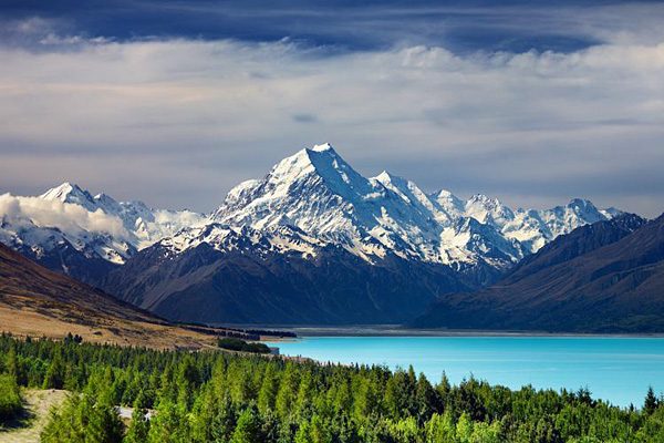 Волшебный уголок Новой Зеландии: бирюзовое озеро Пукаки 