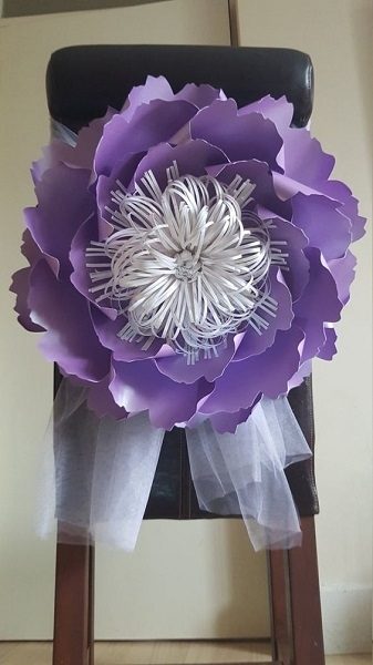 Гигантские цветы из бумаги для декора сделай сам