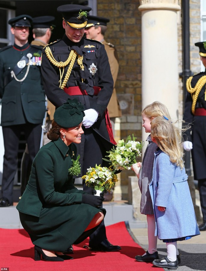 Королевская пара на Дня святого Патрика kate middleton