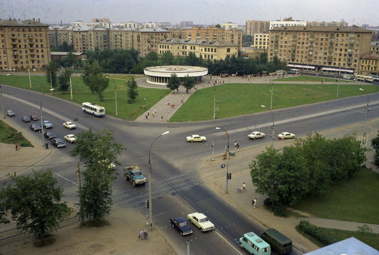 Москва. Краснопресненская застава, 1974 год Москва 1970-х