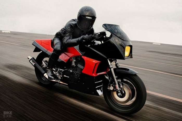 Top Gun Kawasaki GPZ900R хот-род из Италии   Интересное