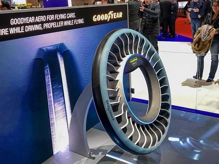 Goodyear предложила совместить колеса и воздушные винты у летающих машин   авто