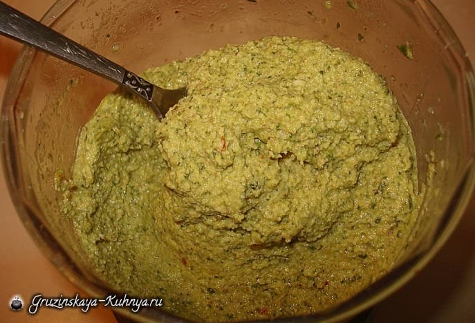 Соус песто с грецкими орехами еда,пища,рецепты, кулинария