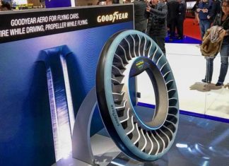 Goodyear запропонувала поєднати колеса і повітряні гвинти у літаючих машин