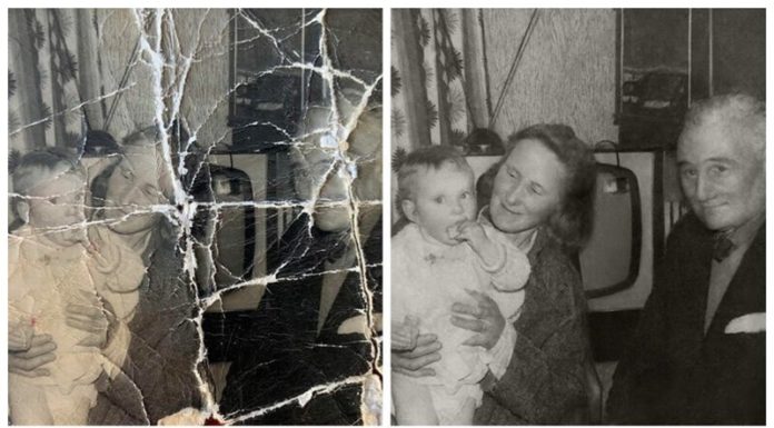 Відновлені сімейні фотографії: до і після