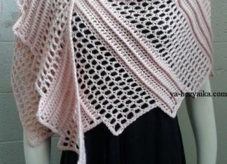 Шаль гачком «Ящірка»