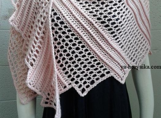Шаль гачком «Ящірка»