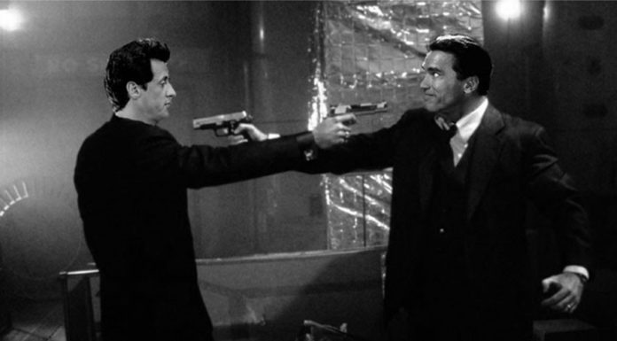 Арнольд Шварценеггер і Сильвестр Сталлоне у фільмі Без обличчя Джона Ву