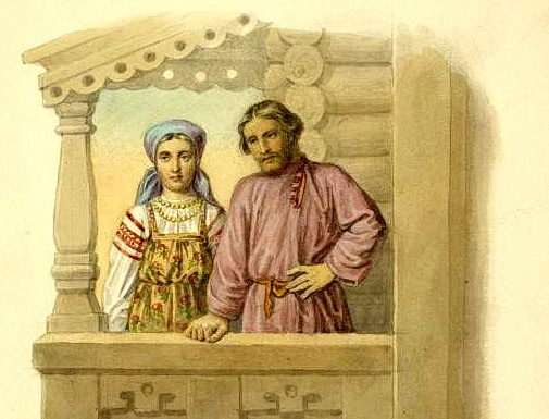 Російський кріпосний селянин. Охайний, тямущий і вільний.