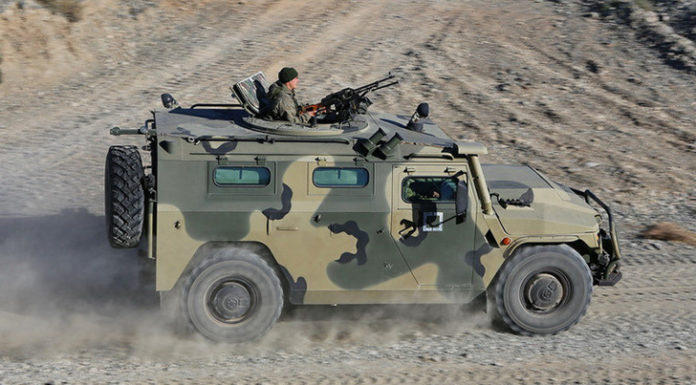 Партія бронеавтомобілів «Тигр-М» поповнила автопарк російської бази в Абхазії