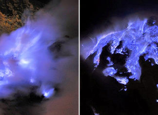 Кавах Іджен – звичайний вулкан в Індонезії, який випускає синій вогонь
