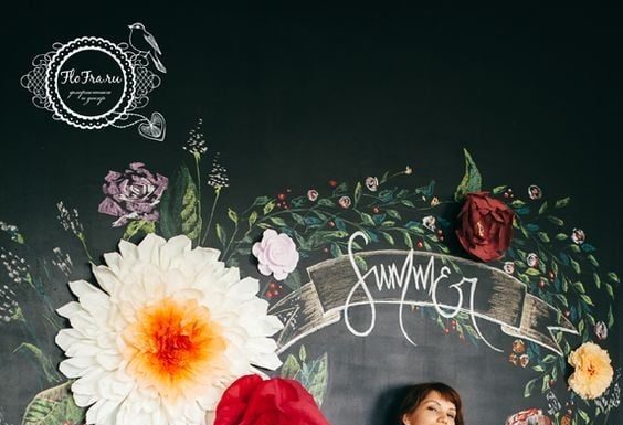 Гігантські квіти з паперу для декору