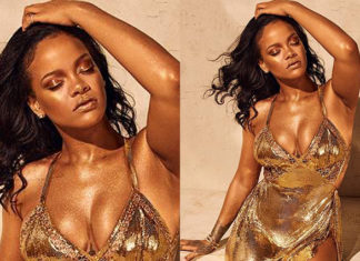 Блиск і золото: Ріанна знялася в новій рекламі своєї косметичної марки