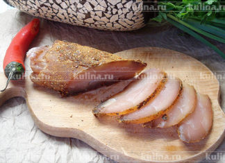 Бастурма з курки – смачна і святкова закуска