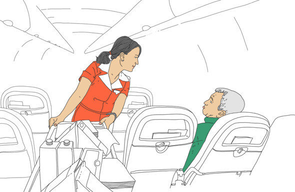 Кінець 70-х, літак Москва-Париж. Незадовго перед посадкою в салон входить стюардеса і каже…