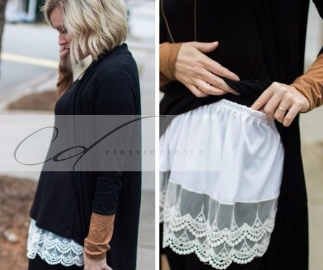 Оригінальна ідея: спідниця для подовження одягу