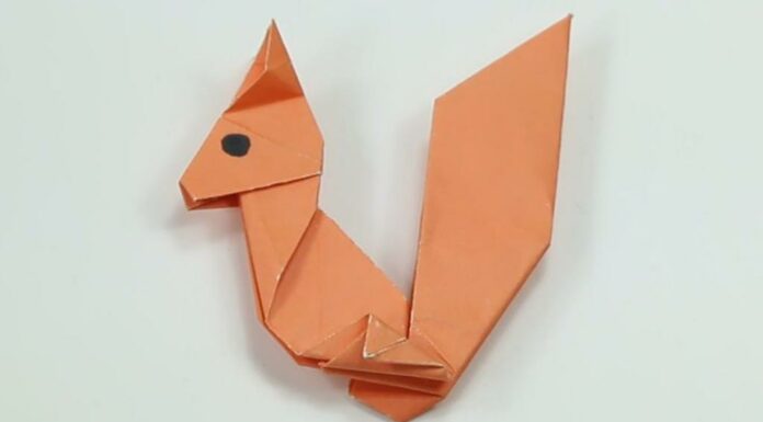 Як зробити з паперу білку — 3 способу