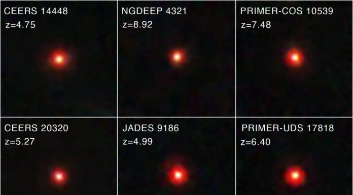 Ранні галактики можуть містити менш масивні чорні діри, ніж вважалося раніше