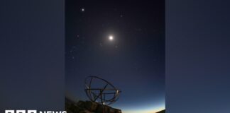 Vzácné planetární zarovnání zachycené na úžasném snímku Dorset