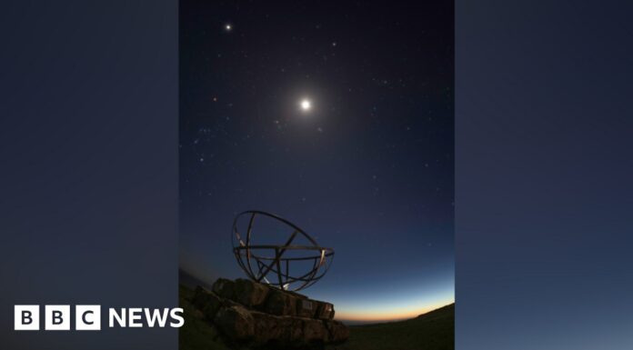 Рідкісне Планетарне Вирівнювання Відбито на Приголомшливій Фотографії в Дорсеті